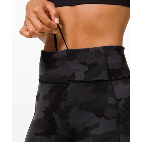 NEW Lululemon l High-Rise Tight 28 SIZE 10 Heritage 365 Camo Deep Coal Multi - Picture 5 of 8